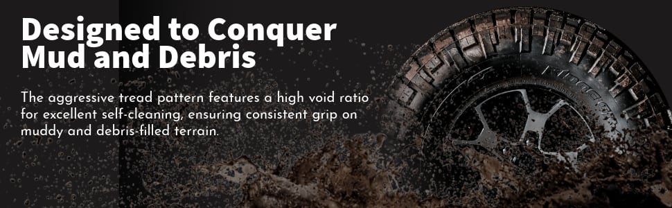 Nitto Ridge Grappler tires designed to conquer mud and debris